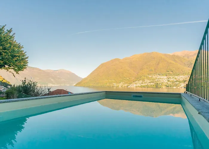 빌라 Regina Retreat With Pool View Brienno